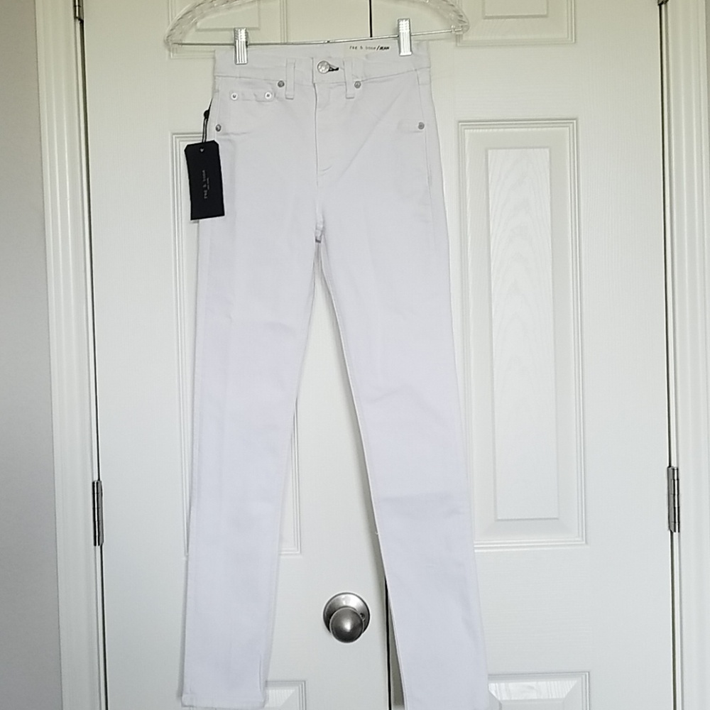 Rag & Bone white skinny jeans